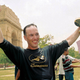 El día de su llegada a Nueva Delhi en el 2003. AP